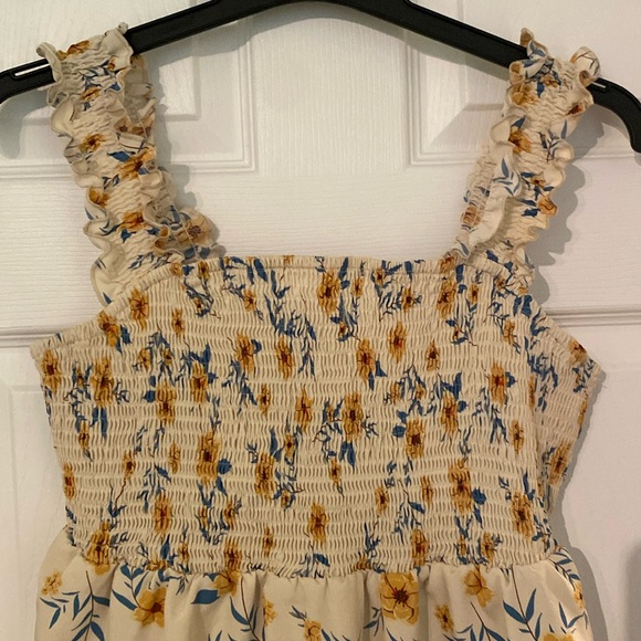 2X Yellow Shein Babydoll Tank Top - Picture 2 of 5